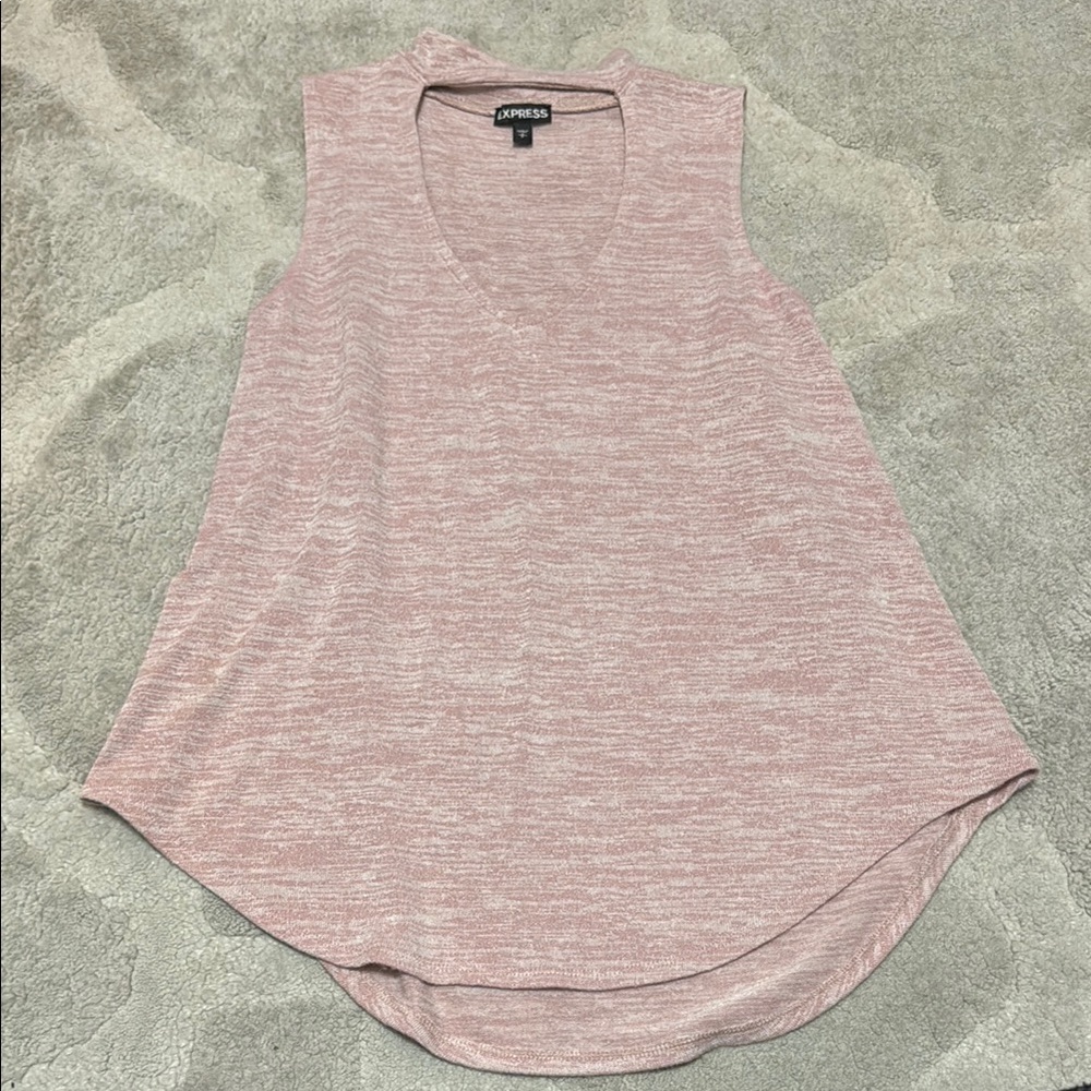Express Pink Sleeveless Tank with Choker